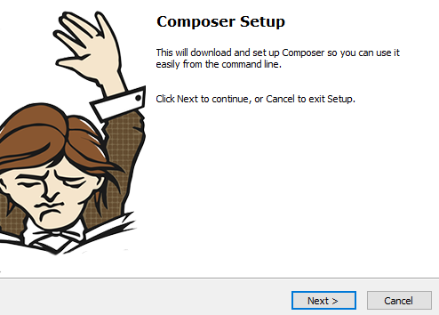 How to install composer in windows