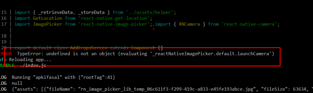 TypeError: undefined is not an object (evaluating '_reactNativeImagePicker.default.launchCamera'), imagepicker react native, react-native-image-picker upload, imagepicker react native example, react-native-image-picker upload file, react-native-image-picker upload image, react native image picker from gallery, react native image picker upload to server, imagepicker.showimagepicker react native, typeerror undefined is not an object (evaluating '_reactnative image picker.default.launch camera'), Getting this error :TypeError: undefined is not an object (evaluating '_reactNativeImagePicker.default.showImagePicker'), undefined is not an object(evaluating ImagePickerManager.showImagePicker)