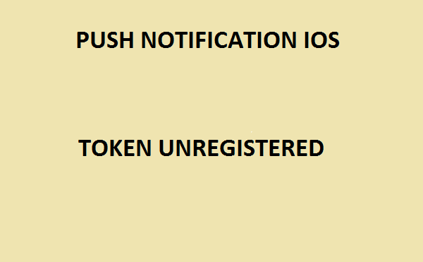react native push notification ios token showing unregistered